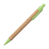 Ручка шариковая YARDEN, зеленый, натуральная пробка, пшеничная солома, ABS пластик, 13,7 см (Изображение 1)