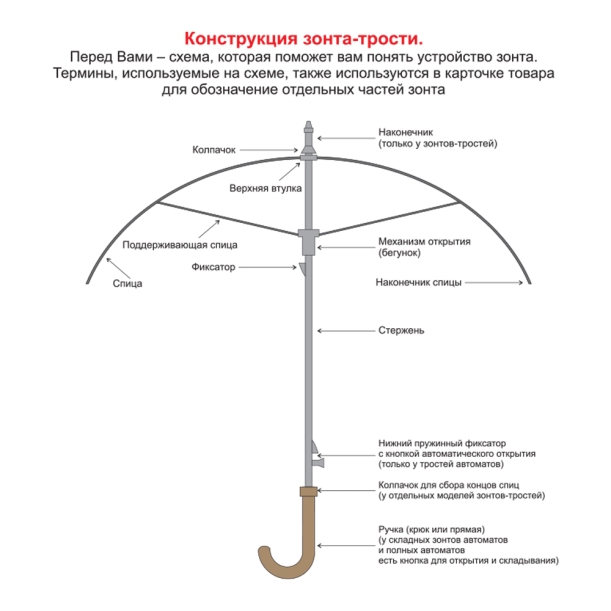 Зонт складной автоматический Forest Cardiff Safeclosing, диаметр 112 см, радиус 25 дюймов, 10 панелей, с плавным закрытием, без подарочной коробки, черный (Изображение 6)