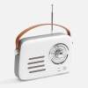 Bluetooth-колонка с радио Retronica, белая (Изображение 1)