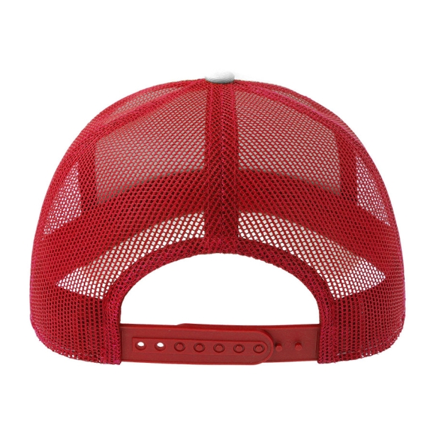 Бейсболка RAPPER COTTON-S, п. заст, 5 клин, белый/красн, 80% х-к, 20% п-й х-к/100% п-й п/э, 280 г/м2 (Изображение 1)