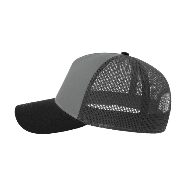 Бейсболка RAPPER COTTON-S, п. заст, 5 клин, сер/тс/чёрн, 80% х-к, 20% п-й х-к/100% п-й п/э, 280 г/м2 (Изображение 3)