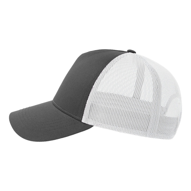 Бейсболка RAPPER COTTON-S, п. заст, 5 клин, т. сер/бел, 80% х-к, 20% п-й х-к/100% п-й п/э, 280 г/м2 (Изображение 3)