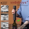 Штопор электрический Sommelier пластик/металл, на батарейках, черный (Изображение 3)