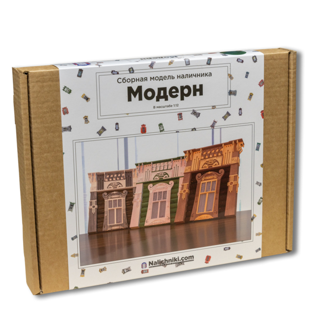 Сборная модель наличника Ярославской области, "Yaroslav" (Модерн)  (бежевый) (Изображение 1)