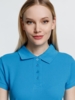 Рубашка поло женская Virma Premium Lady, бирюзовая, размер 3XL (Изображение 9)