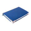 Ежедневник недатированный Kennedy, А5,  синий, белый блок, серебряный срез (Изображение 1)