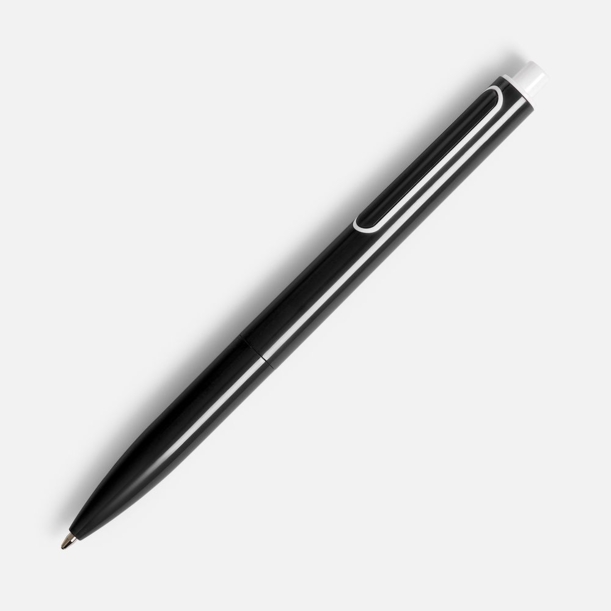 Ручка шариковая Outliner, черная с белым (Изображение 1)