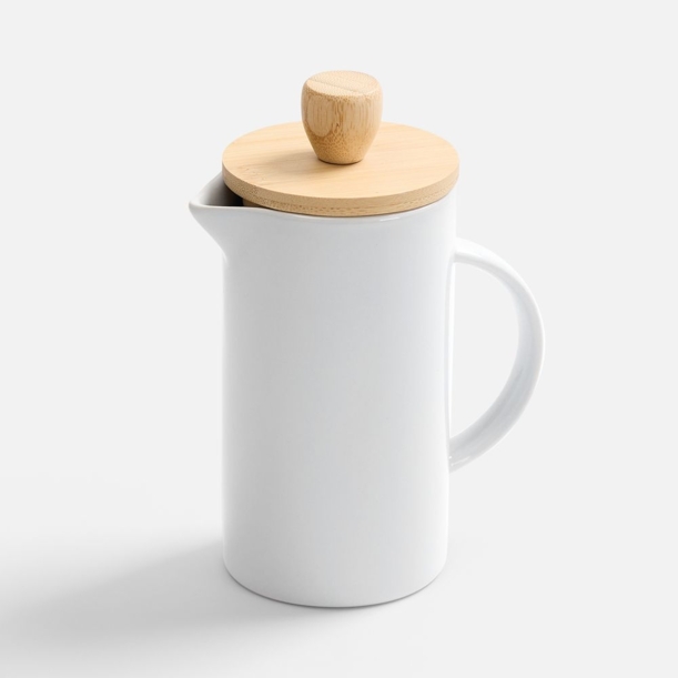 Френч-пресс Ceramero, белый (Изображение 1)