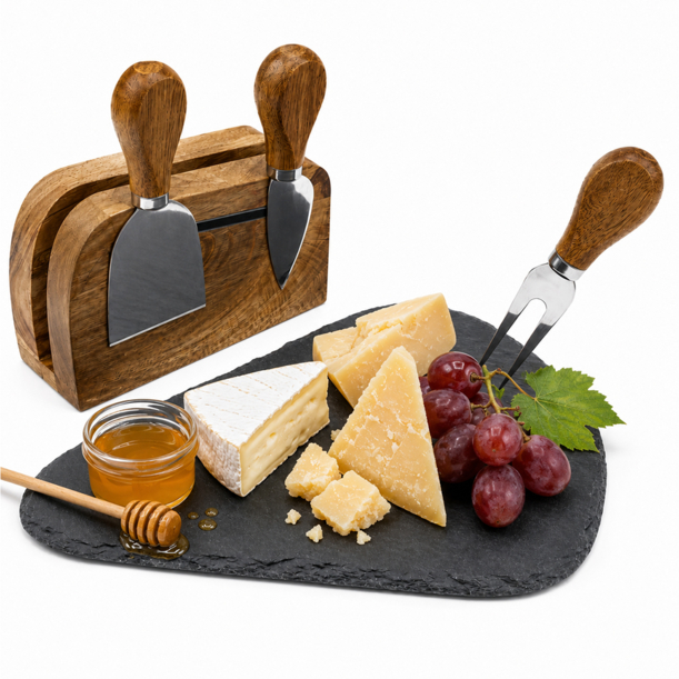 Набор для сыра Cheesier, коричневый (Изображение 4)
