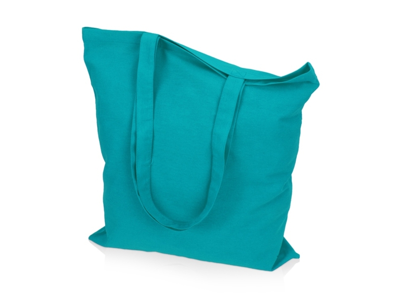Сумка из хлопка Carryme 140, 140 г/м2 (бирюзовый)  (Изображение 2)