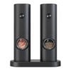 Набор из двух мельниц для соли и перца на подставке Salt &amp; Pepper Set, пластик, черный (Изображение 1)