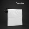 Органайзер для мелочей Superbag Bubble, стёганый, на молнии, с креплением на кольцо-карабин (белый) (Изображение 1)