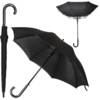 Зонт-трость ANTI WIND, полуавтомат, пластиковая ручка, черный; D=103 см (Изображение 1)