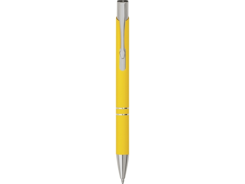 Ручка металлическая шариковая C1 soft-touch (желтый)  (Изображение 2)