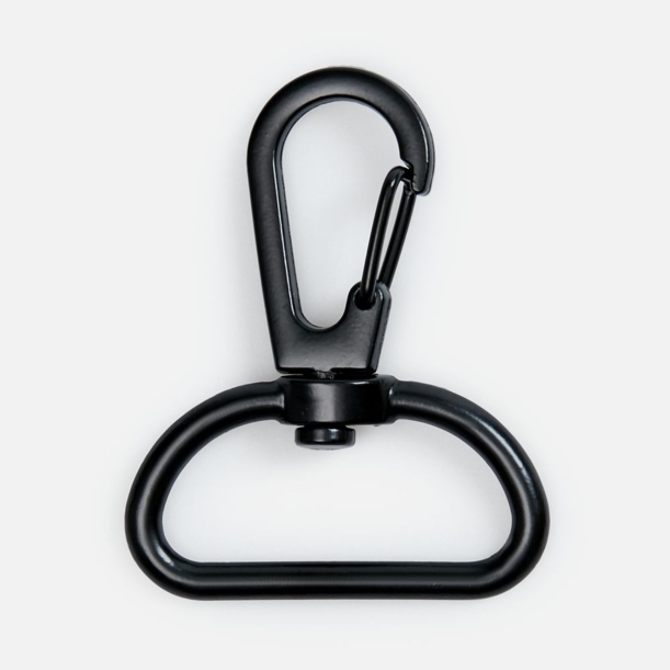 Застежка-карабин Snap Hook, L, черная (Изображение 1)