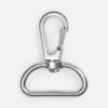 Застежка-карабин Snap Hook, L, серебристая (хром) (Изображение 1)