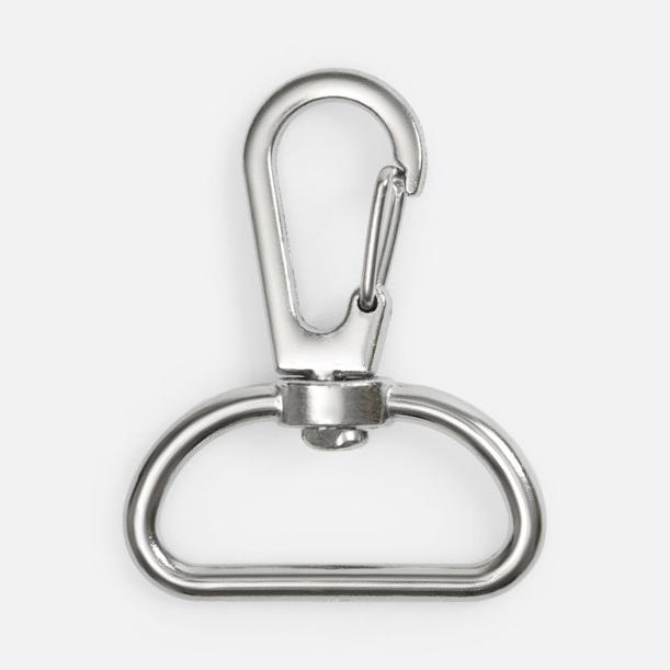 Застежка-карабин Snap Hook, L, серебристая (хром) (Изображение 1)