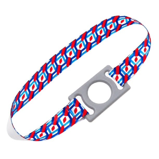 Браслет-ремувка под сублимацию для ношения бутылки воды на руке (белый/серый) ширина 2 см (Изображение 3)