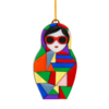 Ёлочная игрушка Матрешка с мозаикой (разноцветный) (Изображение 2)