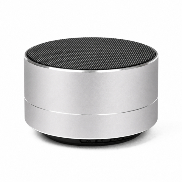 Беспроводная Bluetooth колонка MuzOn, серебристая (Изображение 2)