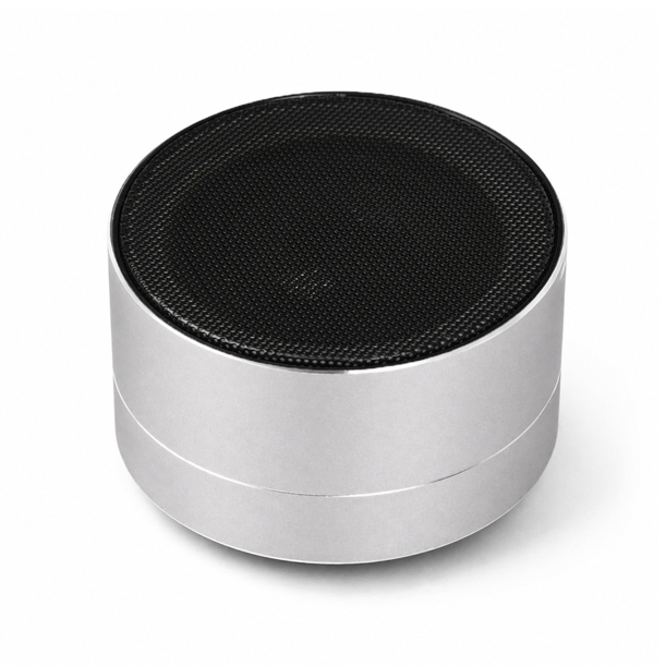 Беспроводная Bluetooth колонка MuzOn, серебристая (Изображение 3)