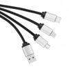 Кабель - брелок Plug с подсветкой гравировки, черный (Изображение 4)