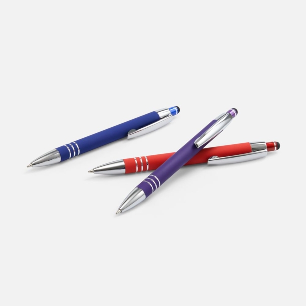Ручка шариковая Sansen Soft Touch со стилусом, синяя (Изображение 6)