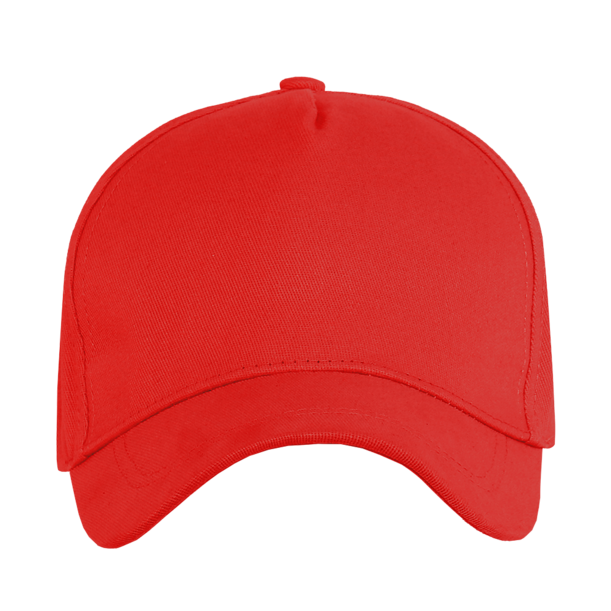 Бейсболка STAN 5 клиньев хлопок 260, 12 (Красный) (Изображение 2)