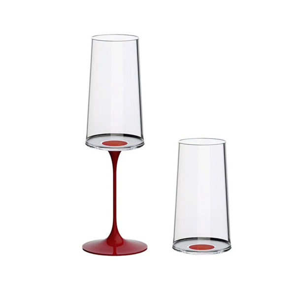 Хрустальный бокал для игристого вина на магните Trebonn SplitGlass, 2 шт, 320 мл (Изображение 3)