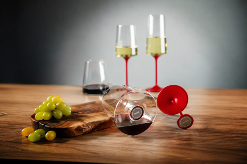 Хрустальный бокал для игристого вина на магните Trebonn SplitGlass, 2 шт, 320 мл (Изображение 8)
