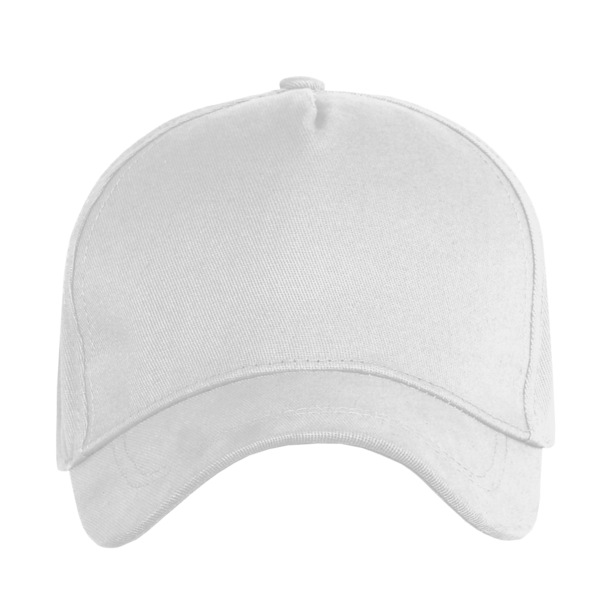 Бейсболка STAN 5 клиньев хлопок, 260, 112 (Белый) (Изображение 2)
