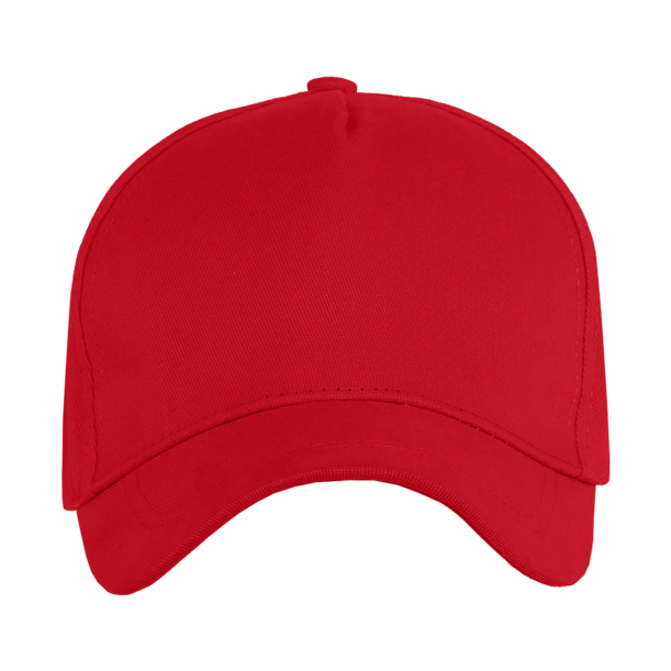 Бейсболка STAN 5 клиньев хлопок, 260, 112 (Красный) (Изображение 2)