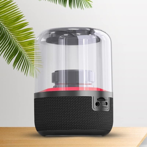 Колонка беспроводная MyTone Mega Bass со светомузыкой, черная (Изображение 2)