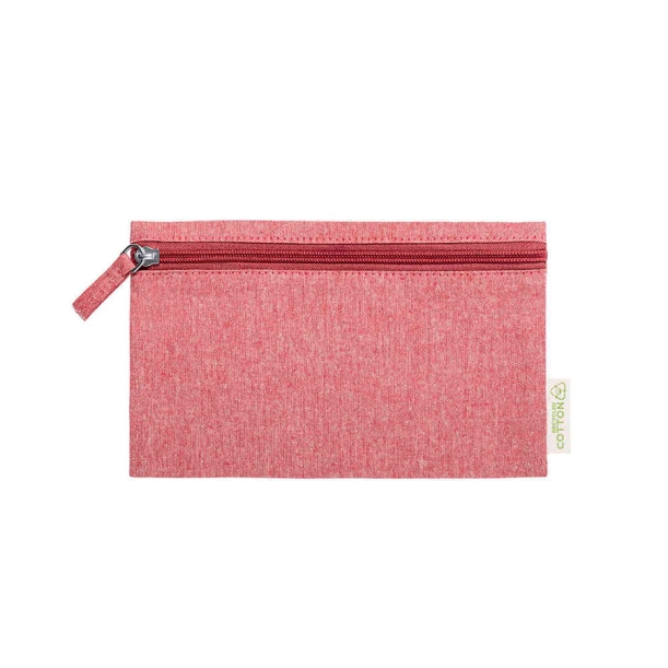 Косметичка HALGAR, красный, 21 x 12.5 см, 100%  переработанный хлопок (Изображение 1)