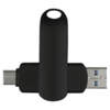 Флеш накопитель  USB 3.0 + TYPE C Cupertino, металл, черный матовый, 32 GB (Изображение 1)