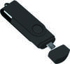 Флеш накопитель USB 2.0 Twister Smart 16GB, пластик Софт Тач/металл, черный/черный (Изображение 1)