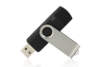 Флеш накопитель USB 2.0 Twister Smart 16GB, пластик Софт Тач/металл, черный/черный (Изображение 2)