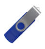Флеш накопитель USB 2.0 Twister Smart 16GB, пластик Софт Тач/металл, синий/серебристый (Изображение 1)