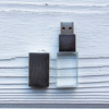 Флеш накопитель USB 2.0 Кристалл, металл/стекло, прозрачный/серебристый, подсветка белым,16 GB (Изображение 6)