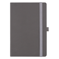 Ежедневник Alfa Note Pasu А5, серый/серый,  недатированный, в твердой обложке