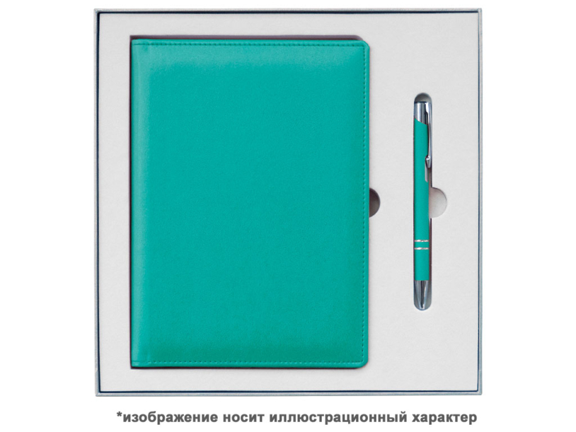 Ежедневник Smart Combi Sand А5, бирюзовый, недатированный, в твердой обложке (Изображение 7)