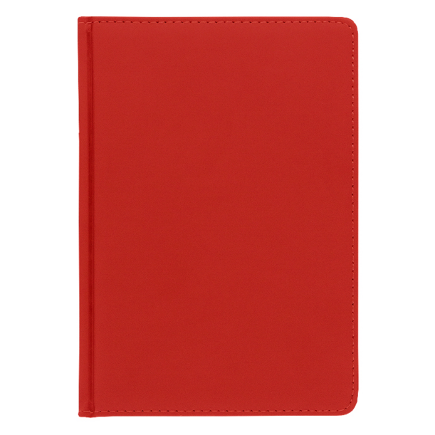 Ежедневник Classic Soft А5, красный, недатированный, в твердой обложке (Изображение 3)