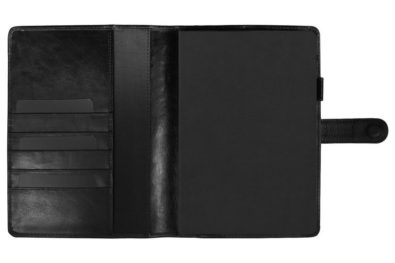 Набор подарочный Solution Prestige Quadro (Блокнот Flexy Forest Urban Latte в суперобложке Country Leather Sky, обложка для автодокументов Leather Sun, нож складной Tools Impression) (Изображение 3)