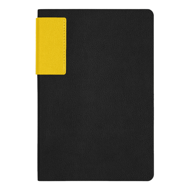 Ежедневник Flexy Star Sivilia Black Edition Color А5, черно-желтый, недатированный, в гибкой обложке (Изображение 2)