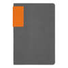 Ежедневник Flexy Star Sivilia Grey Edition Color А5 серо-оранжевый, недатированный в гибкой обложке (Изображение 2)