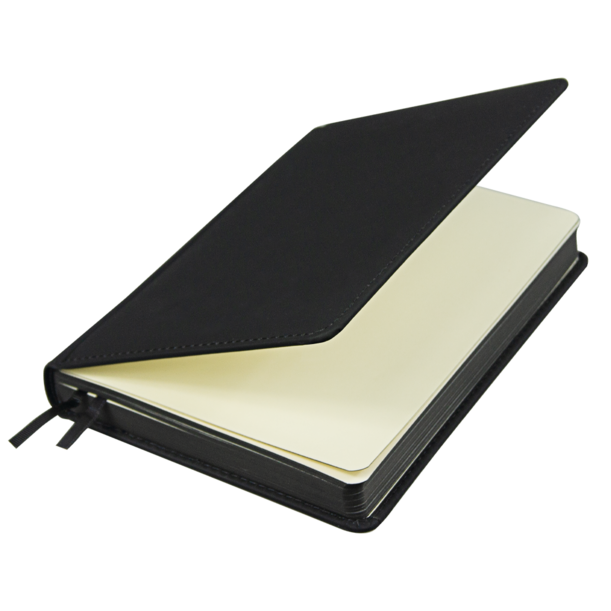 Ежедневник полудатированный Classic Soft А5, черный, в твердой обложке с поролоном (Изображение 4)
