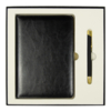Набор подарочный Solution Duo (ежедневник City Nebraska, ручка Legend Soft Touch Mirror Gold), черный (Изображение 1)