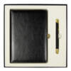 Набор подарочный Solution Duo (ежедневник City Nebraska, ручка Legend Soft Touch Mirror Gold), черный (Изображение 1)