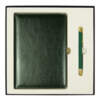 Набор подарочный Solution Duo (ежедневник City Nebraska, ручка Legend Soft Touch Mirror Gold), зеленый (Изображение 1)
