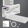Беспроводная клавиатура Air Keyboard для MAC, Windows, 500 мАч, алюминий, белый, Deppa (Изображение 6)